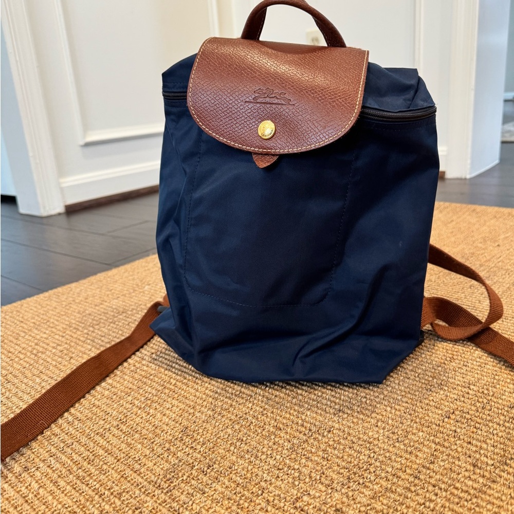 Longchamp Le Pliage Navy Nylon Backpack